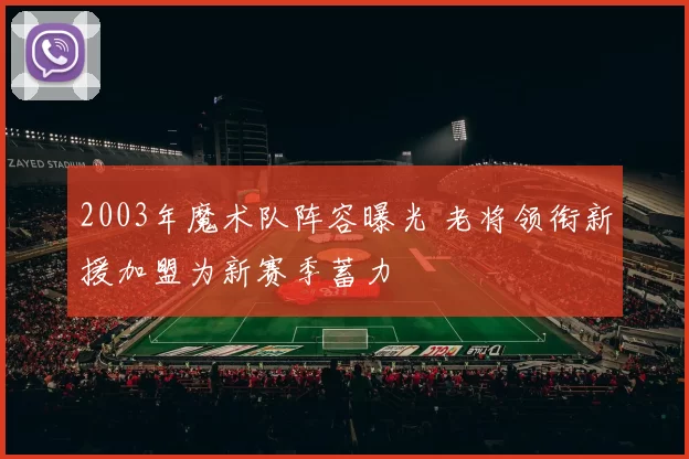 2003年魔术队阵容曝光 老将领衔新援加盟为新赛季蓄力